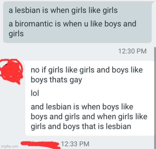 i had this convo with a second grader today. also i used biromamtic bc they're in second grade. | made w/ Imgflip meme maker