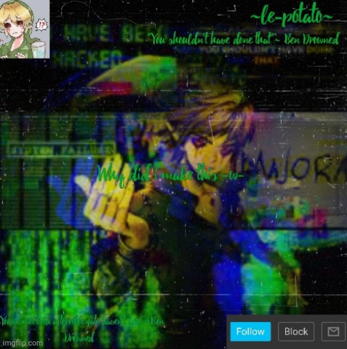 I'm a official ben drowned simp | made w/ Imgflip meme maker