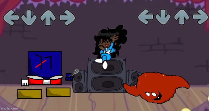 Cuber vs Meatwad | image tagged in blank ms night funkin battle improved | made w/ Imgflip meme maker