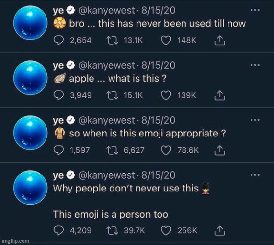 This is great. Kanye standing up for emojis. | made w/ Imgflip meme maker