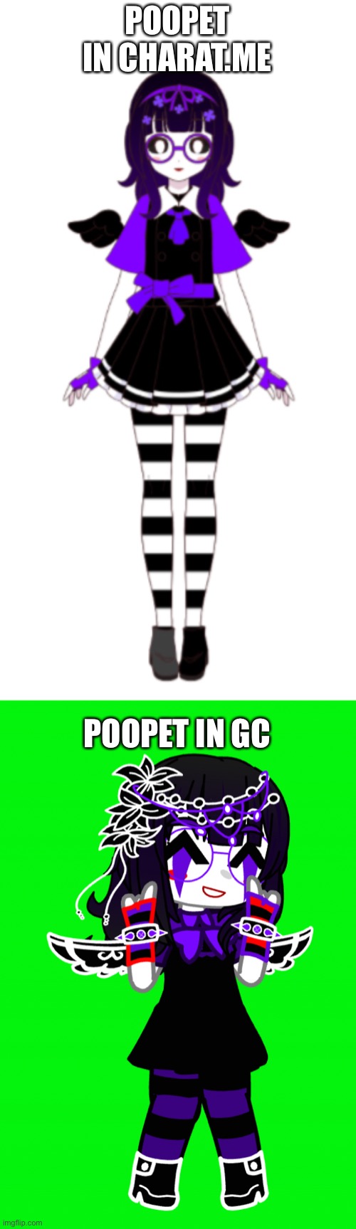 Y a s | POOPET IN CHARAT.ME; POOPET IN GC | made w/ Imgflip meme maker