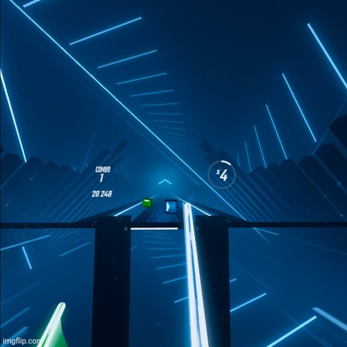 Fight Me in Beat Saber Children. I managed to take a screenshot of my game. XD | made w/ Imgflip meme maker