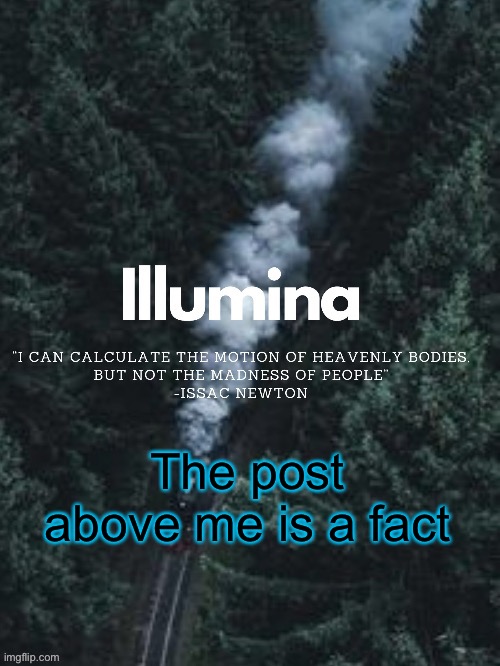 thanks sunshiine for making this | The post above me is a fact | image tagged in thanks sunshiine for making this | made w/ Imgflip meme maker