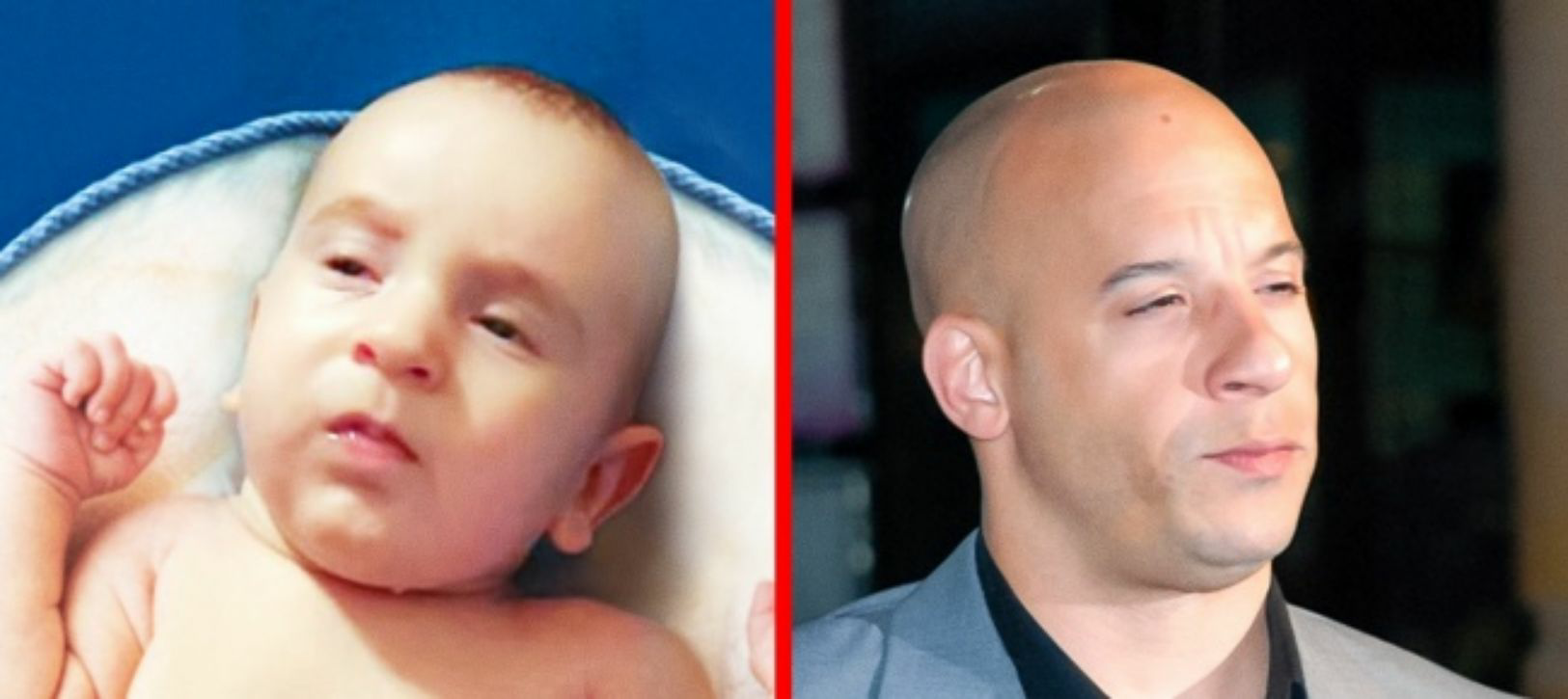 High Quality Baby looks like Vin Diesel Blank Meme Template