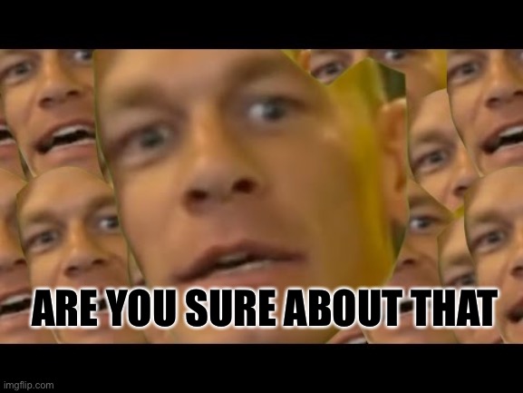 Are you sure about that | ARE YOU SURE ABOUT THAT | image tagged in are you sure about that | made w/ Imgflip meme maker
