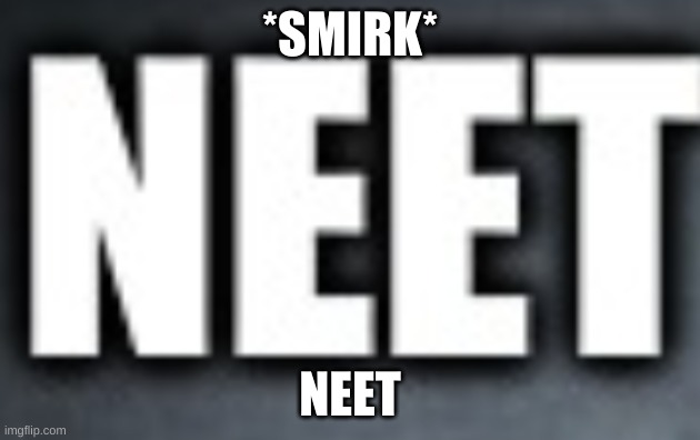 *SMIRK*; NEET | made w/ Imgflip meme maker