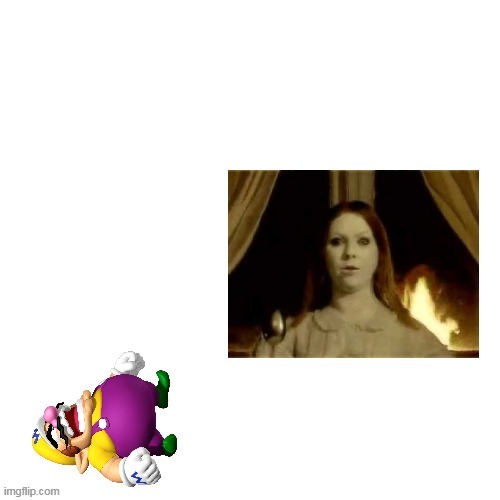 wario got scared to death while watching dining room or theres nothing.MP3 | image tagged in memes,wario | made w/ Imgflip meme maker