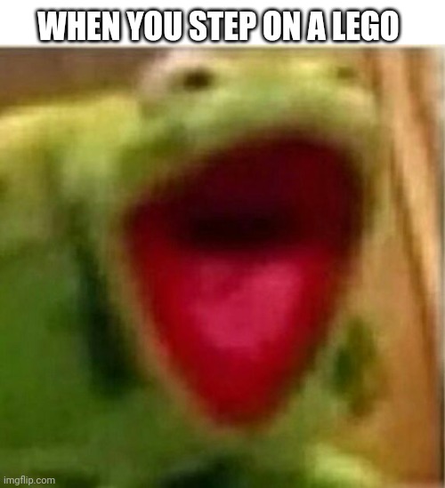 Are Legos made give people pain? | WHEN YOU STEP ON A LEGO | image tagged in ahhhhhhhhhhhhh | made w/ Imgflip meme maker
