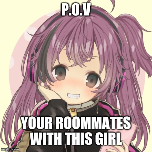 P.O.V; YOUR ROOMMATES WITH THIS GIRL | image tagged in lila | made w/ Imgflip meme maker