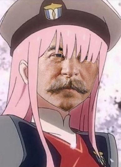 Stalin in the Franxx Blank Meme Template