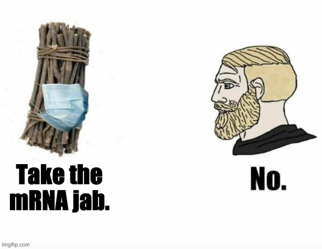 Take the
mRNA jab. | made w/ Imgflip meme maker