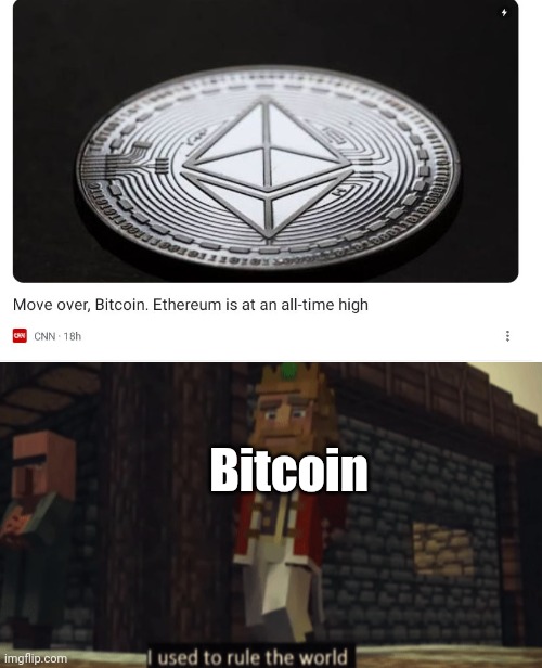 Bitcoin | image tagged in i used to rule the world | made w/ Imgflip meme maker