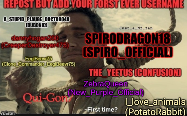 ZebraQueen
(New_Purple_Official) | made w/ Imgflip meme maker