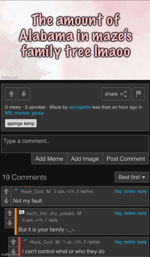 I was gonna post it yesterday but I forgot sooo | made w/ Imgflip meme maker