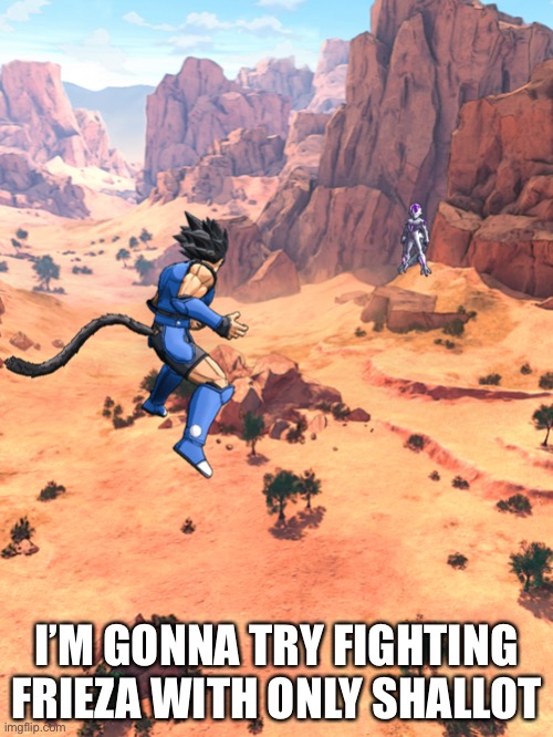 I’M GONNA TRY FIGHTING FRIEZA WITH ONLY SHALLOT | made w/ Imgflip meme maker