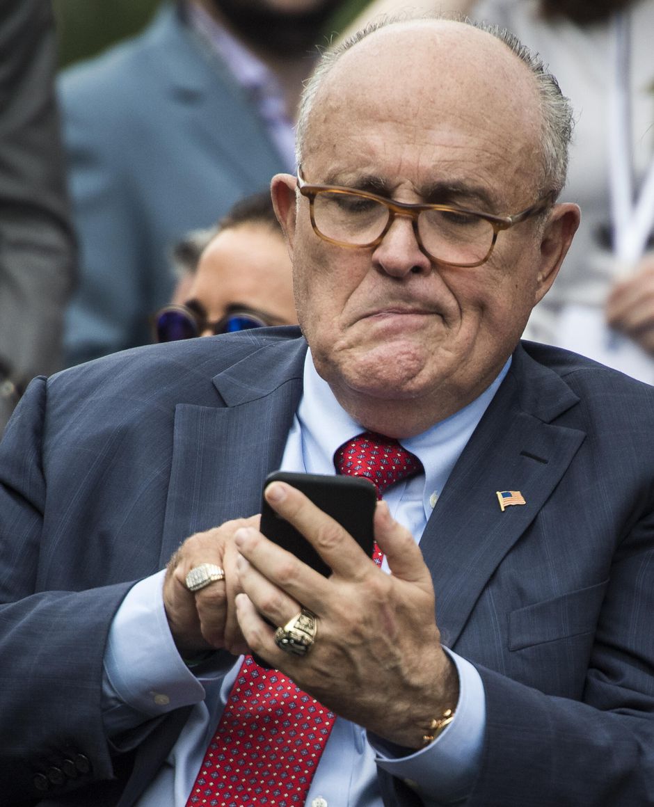 High Quality Rudy Looking for Trump Blank Meme Template
