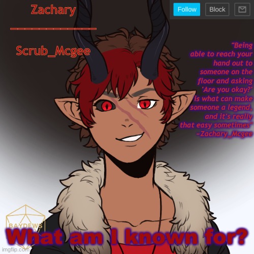 Being lame is a good one >:D | What am I known for? | made w/ Imgflip meme maker