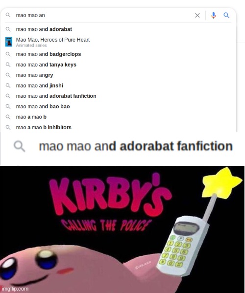 wait that's illegal | image tagged in kirby's calling the police | made w/ Imgflip meme maker