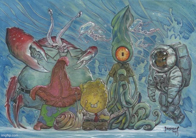 someone made realistic spongebob | image tagged in memes,spongebob,wtf | made w/ Imgflip meme maker
