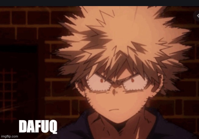 Da flips? | image tagged in bakugo dafuq | made w/ Imgflip meme maker