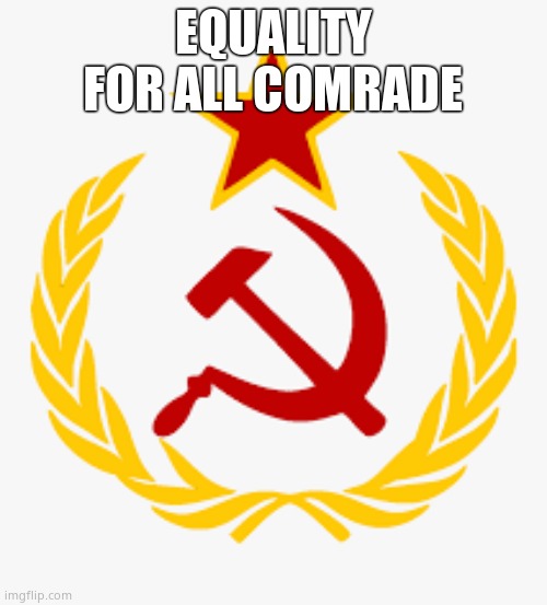 EQUALITY FOR ALL COMRADE | made w/ Imgflip meme maker