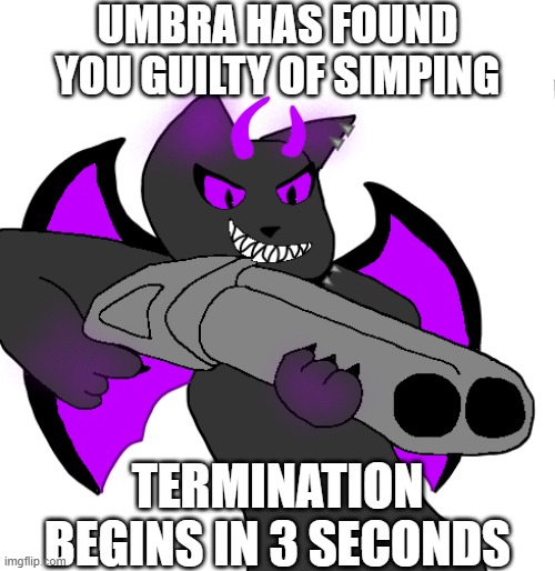 Anti Simp Umbra | image tagged in anti simp umbra,shut up naruto | made w/ Imgflip meme maker