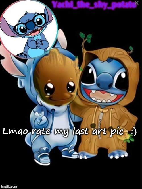 Yachis cute temp | Lmao rate my last art pic  :) | image tagged in yachis cute temp | made w/ Imgflip meme maker