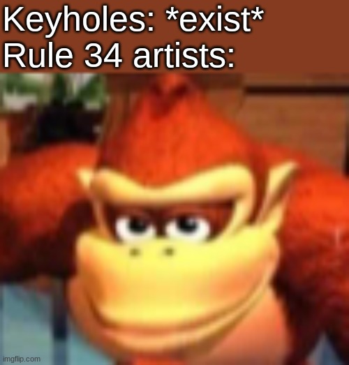 Keyholes: *exist*
Rule 34 artists: | made w/ Imgflip meme maker