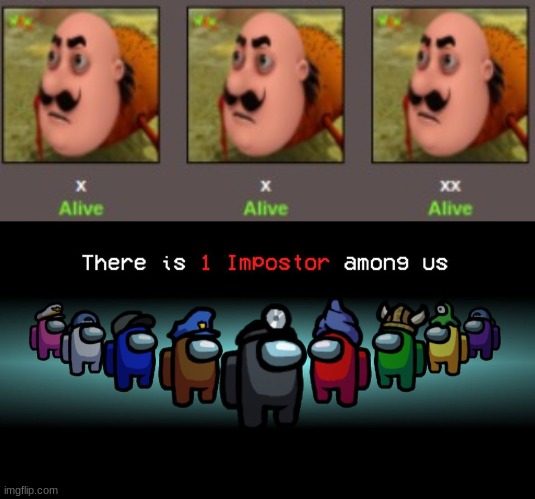 image tagged in there is one impostor among us | made w/ Imgflip meme maker