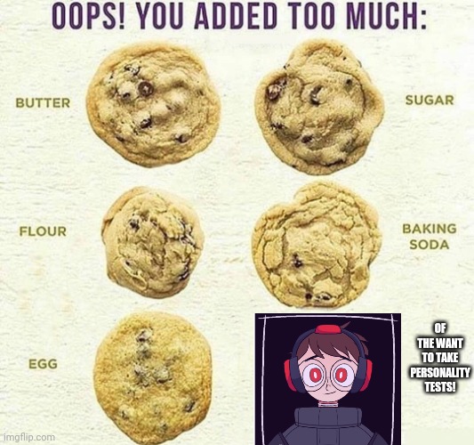 I have taken more than I can count | OF THE WANT TO TAKE PERSONALITY TESTS! | image tagged in oops you added too much,y'all got any more of them | made w/ Imgflip meme maker