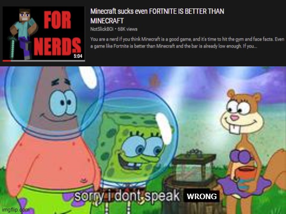 i dont speak wrong | WRONG | image tagged in sorry i don't speak ____ | made w/ Imgflip meme maker