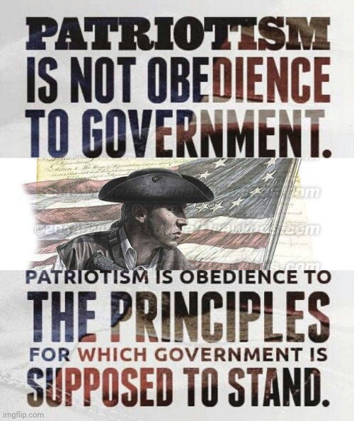 Patriotic principals | image tagged in american patriot | made w/ Imgflip meme maker