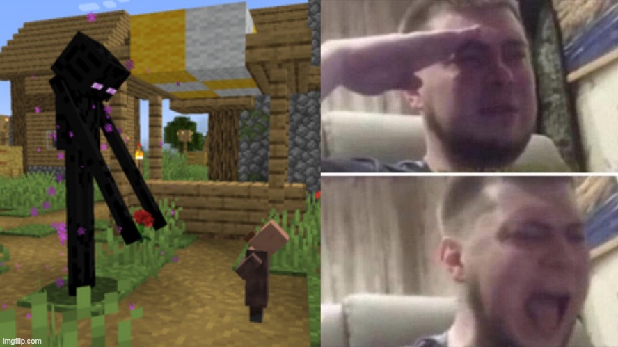 wholesome minecraft moment | image tagged in minecraft,memes,wholesome | made w/ Imgflip meme maker