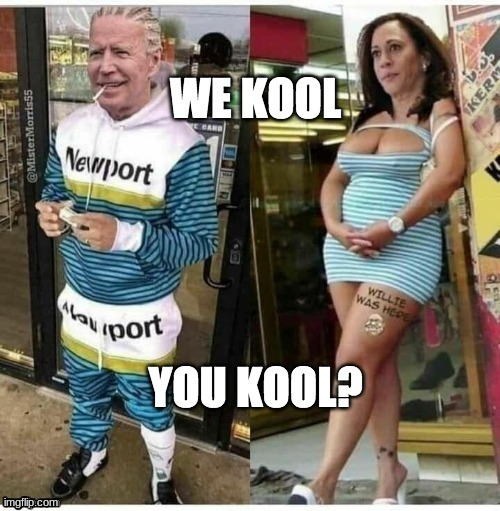 repost if kool. and yes thats biden and kamala harris xD | made w/ Imgflip meme maker