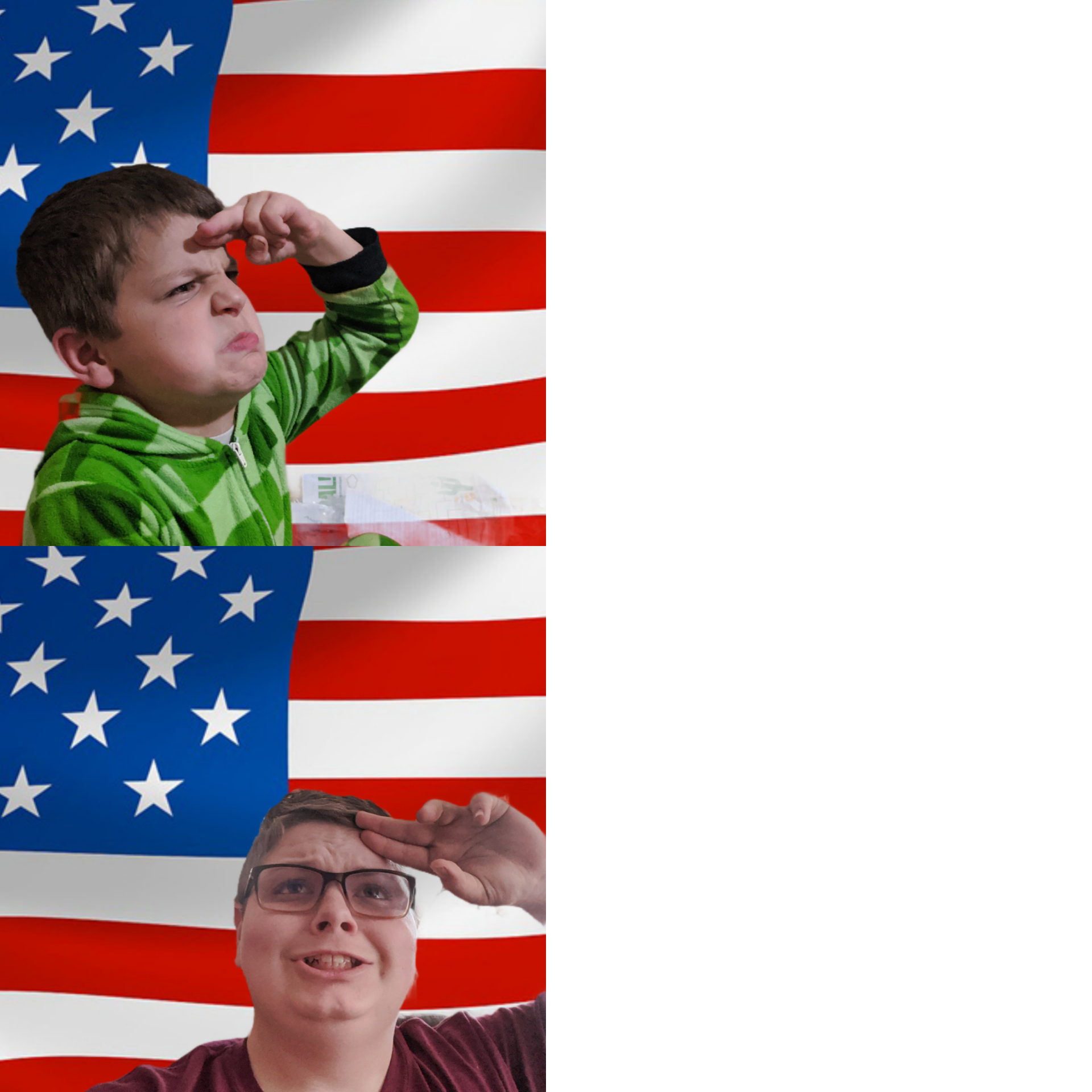 An American, a true American Blank Meme Template