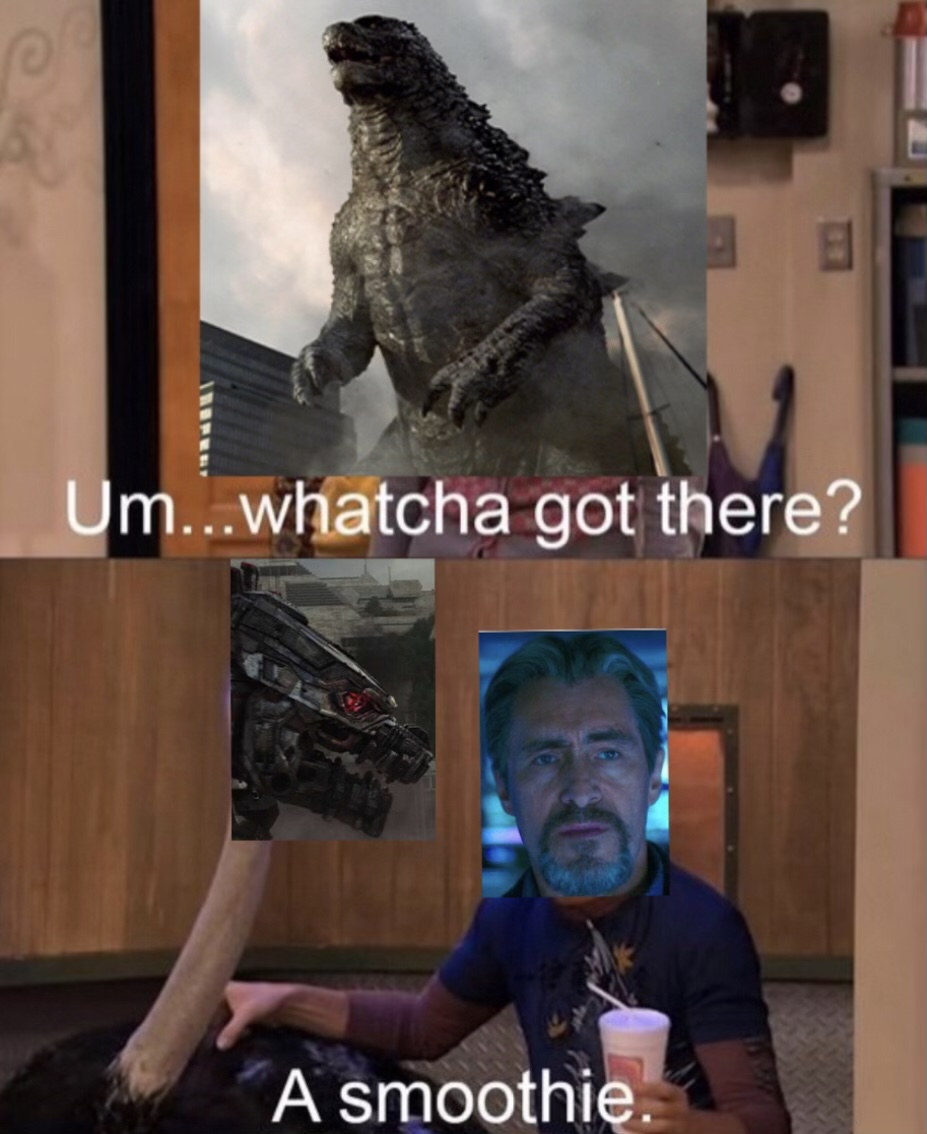 Godzilla vs Kong Whatcha got there? Blank Meme Template