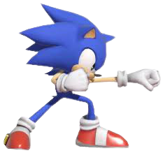 High Quality Sonic punching Blank Meme Template
