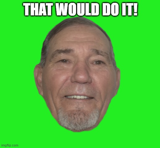 THAT WOULD DO IT! | image tagged in kewlew | made w/ Imgflip meme maker