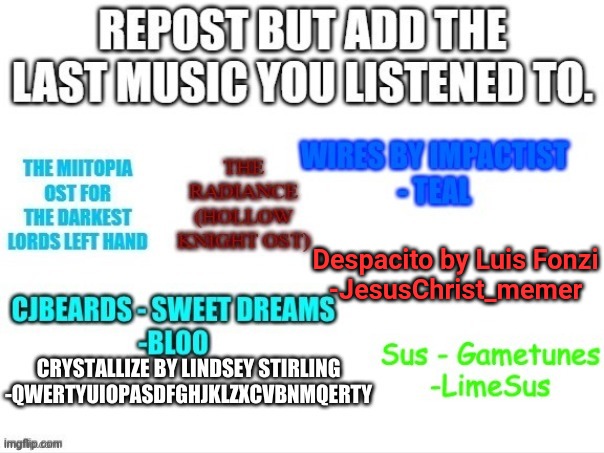 Despacito by Luis Fonzi
-JesusChrist_memer | image tagged in repost | made w/ Imgflip meme maker