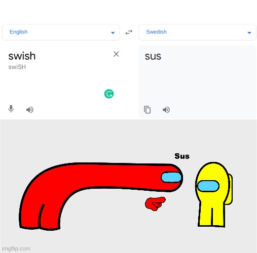 when Swedish is sus | image tagged in among us sus,among us,sus | made w/ Imgflip meme maker