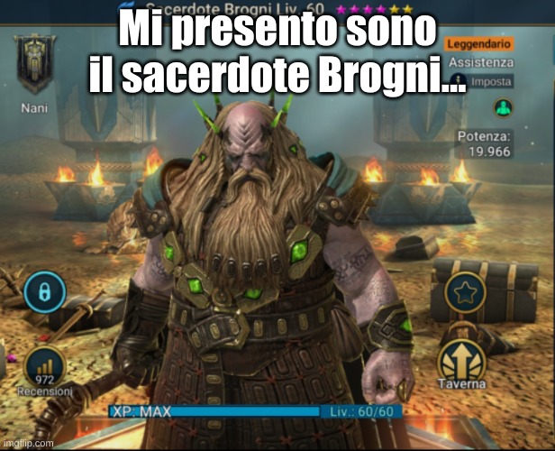 Brogni | Mi presento sono il sacerdote Brogni... | image tagged in brogni | made w/ Imgflip meme maker