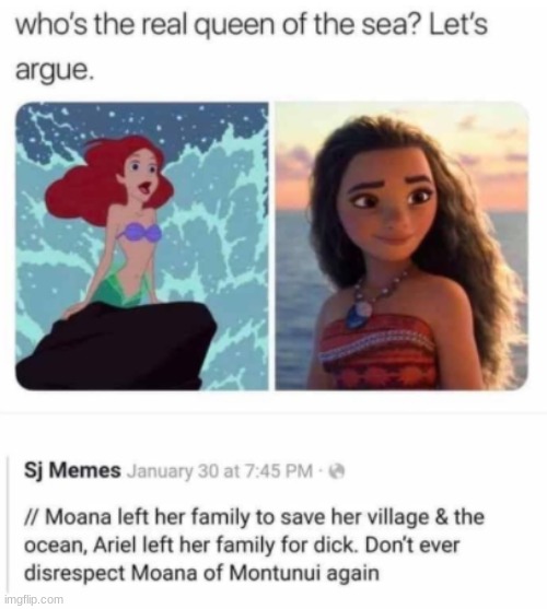 whos the real queen of the sea? | image tagged in queen of the sea | made w/ Imgflip meme maker