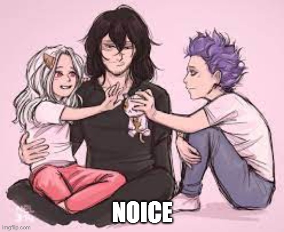 Most of the Aizawa family- | NOICE | image tagged in mha,anime | made w/ Imgflip meme maker