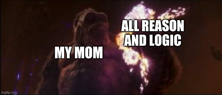 Day 2 | ALL REASON AND LOGIC; MY MOM | made w/ Imgflip meme maker