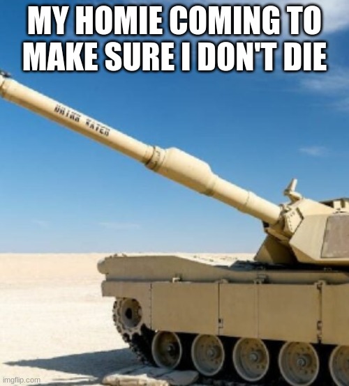 Are you ok! | MY HOMIE COMING TO MAKE SURE I DON'T DIE | image tagged in memes,tank,drink water | made w/ Imgflip meme maker