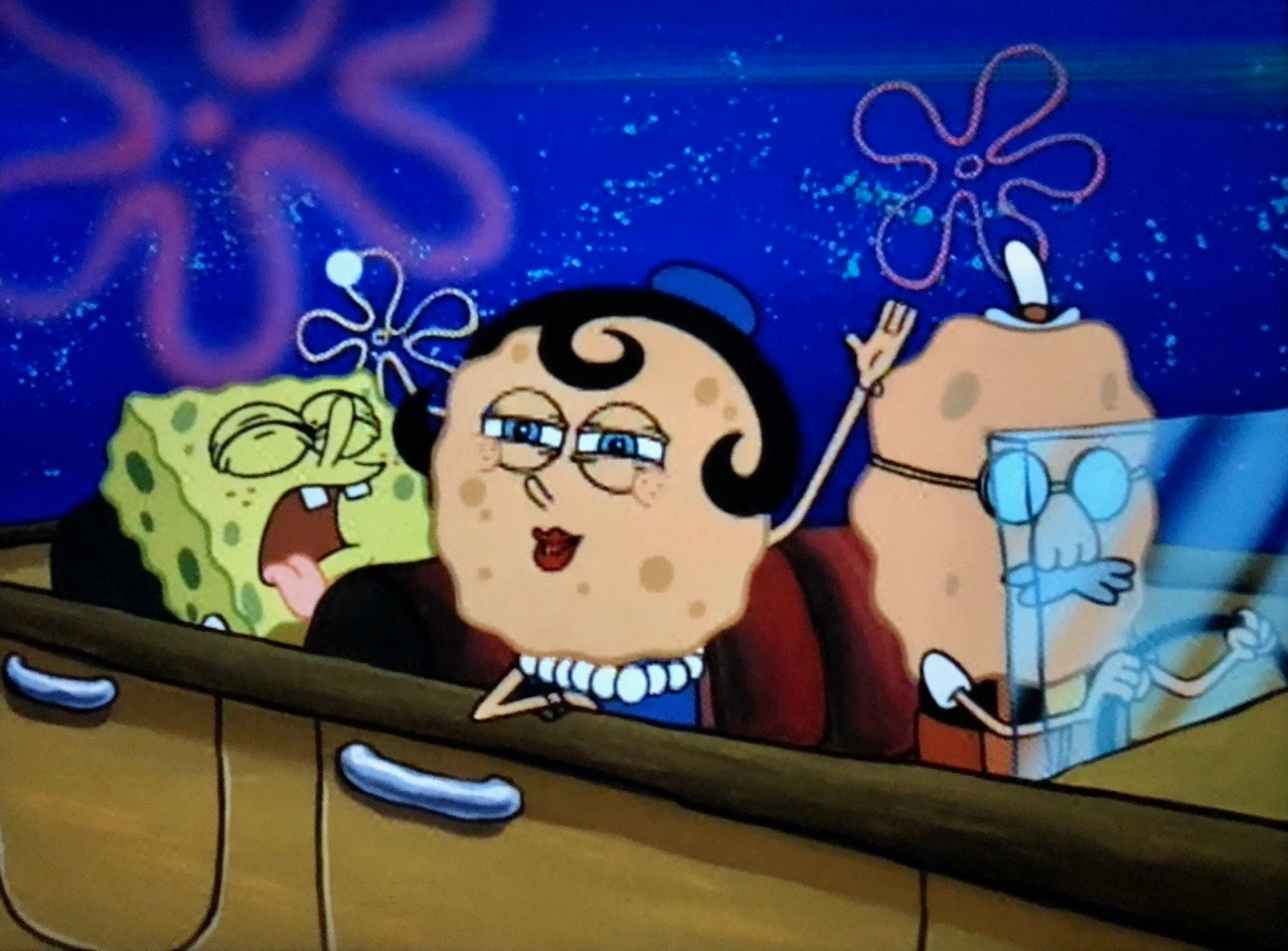 High Quality Spongebob And His Parents Blank Meme Template