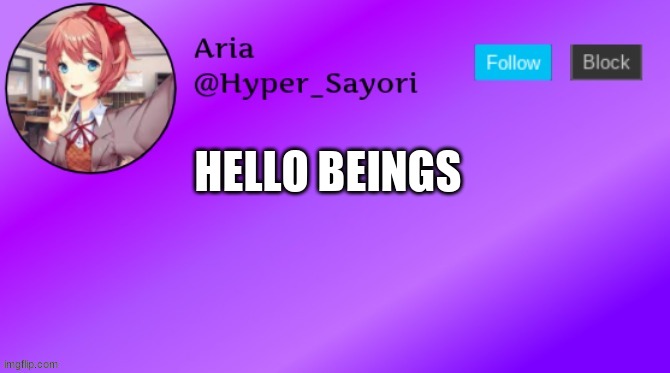 Heyo people | HELLO BEINGS | made w/ Imgflip meme maker