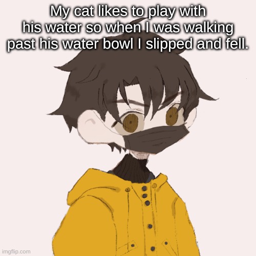 And my mom laughed at me ._. | My cat likes to play with his water so when I was walking past his water bowl I slipped and fell. | image tagged in venus | made w/ Imgflip meme maker