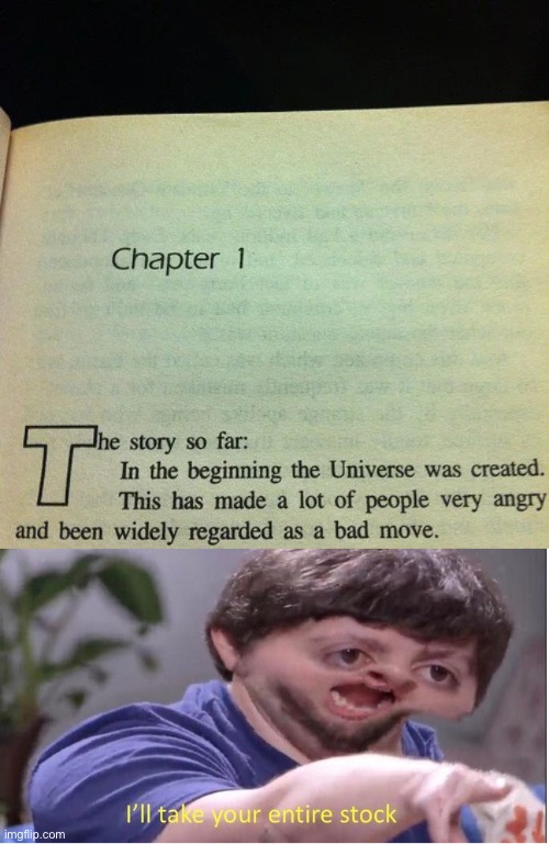 I want the book | image tagged in humanity book,i ll take your entire stock | made w/ Imgflip meme maker