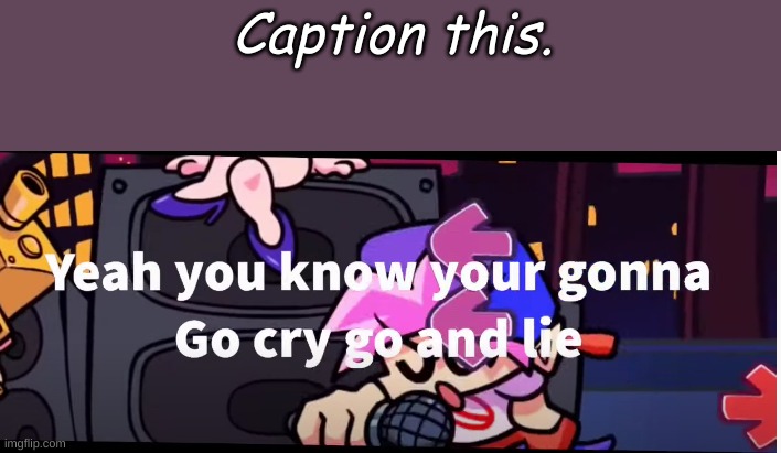 Yeah you know your going Go cry and lie. | Caption this. | image tagged in yeah you know your going go cry and lie | made w/ Imgflip meme maker